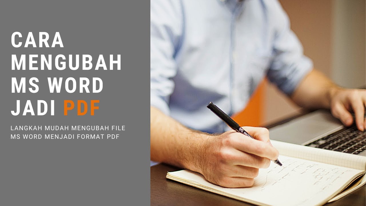 Cara mengubah word jadi pdf youtube