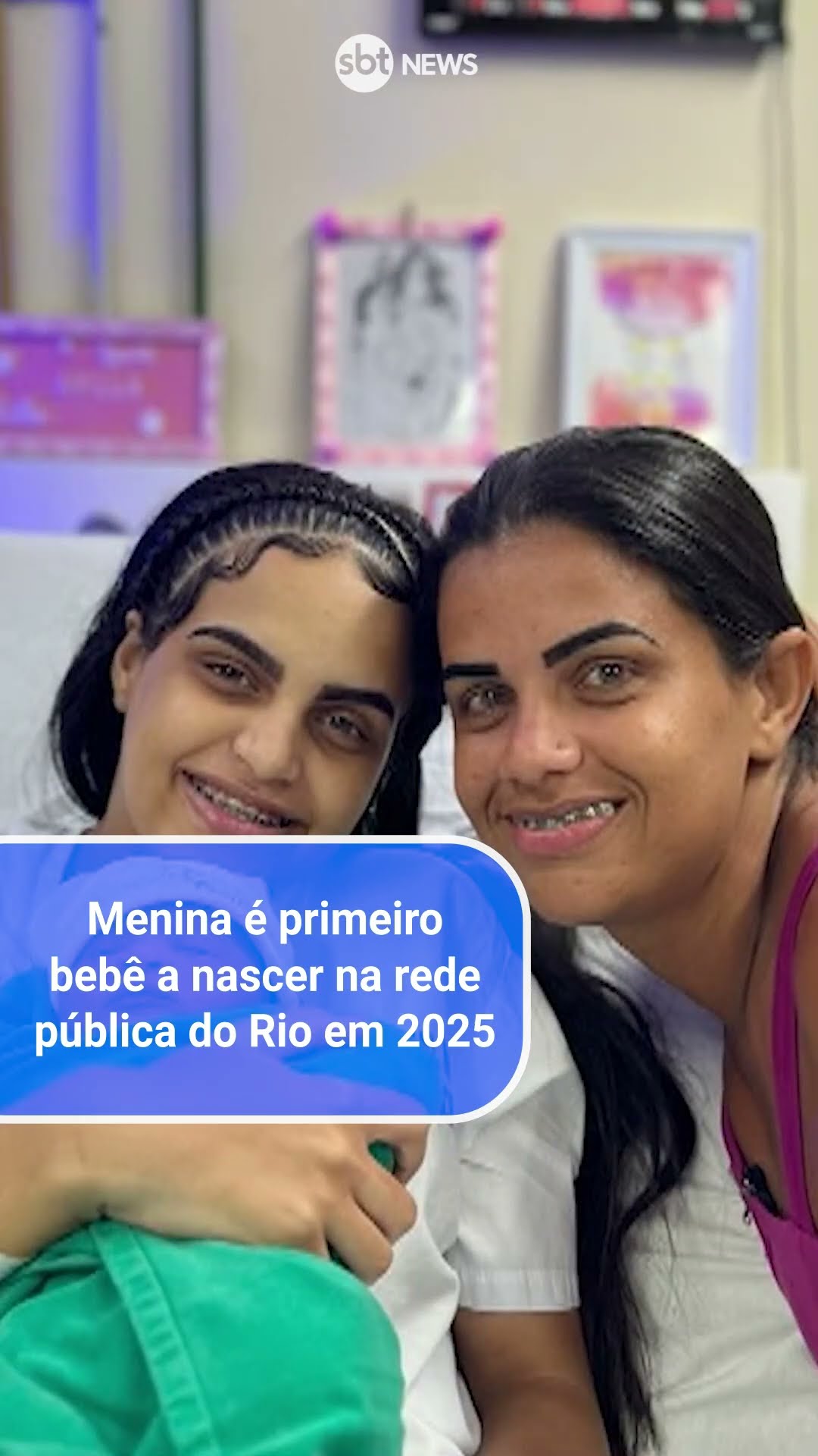 Menina é primeiro bebê a nascer na rede pública do Rio em 2025