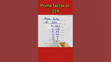 Prime Factor Of 224 Viral Youtube Youtubeshorts Maths 2023 