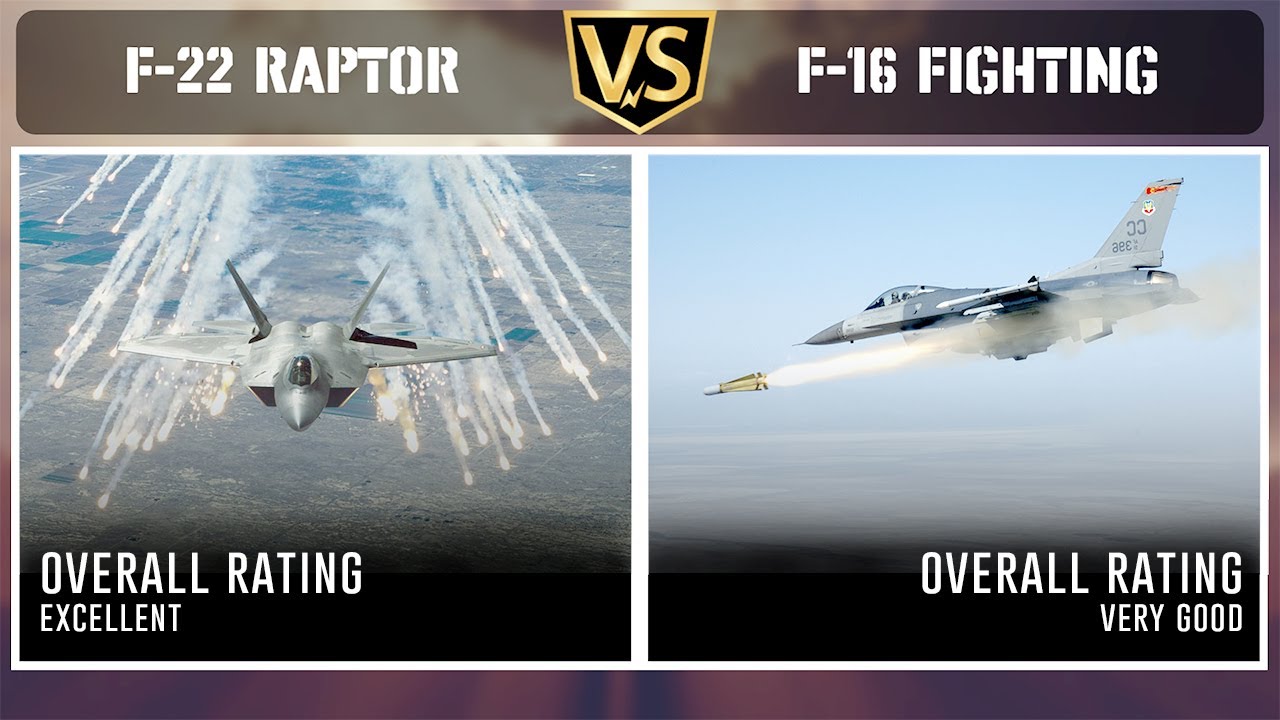 Exciting F 22 Raptor Vs F 16 Images