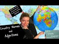 Nations and Nationalities  Country names and Country Adjectives in English!  /  国と国籍 英語の国名と国の形容詞！