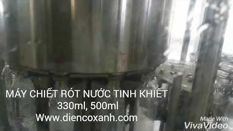 dây chuyền chiết rót nước tinh khiết công suất cao