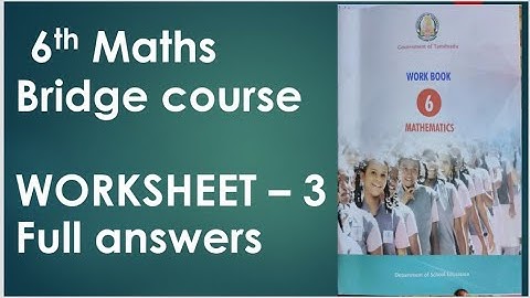 bridge course maths worksheet 3 class 6 full answers hiba maths