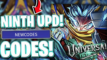 🌟[HOPE] ALL NEW OFA + NINTH UPDATE CODES FOR UNIVERSAL PIECE | ROBLOX UNIVERSAL PIECE CODES