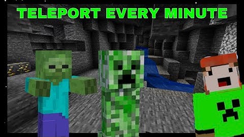 Minecraft But I Teleport Randomly Every Minute