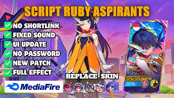 Update! Script Skin Ruby Aspirant No Password Full Effect Voice Mobile Legend Bang Bang