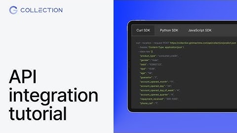 API integration: Collection Scoring