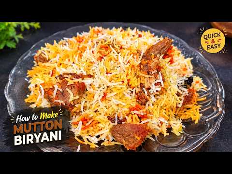 Easy Mutton Biryani Recipe for Beginners 🍖🔥 | Step-by-Step Biryani at Home | Recipe Queen