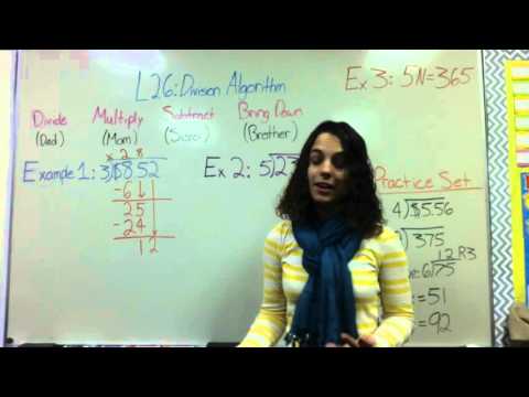 Lesson 26: Division Algorithm - YouTube