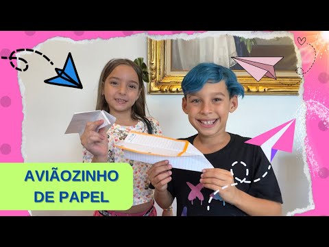 TEACHING ARTHUZINHO KRIWAT HOW TO MAKE A PAPER AIRPLANE