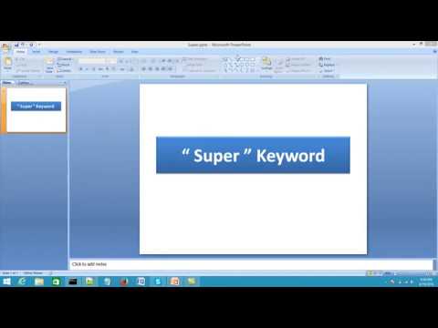 Java Programming in Urdu /Hindi Part 31 Super Keyword