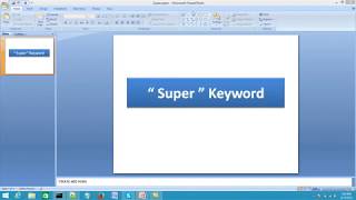 Java Programming in Urdu /Hindi Part 31 Super Keyword