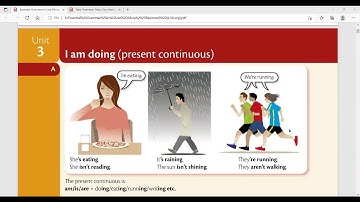 Unit - 3 I am doing ( present continuous )