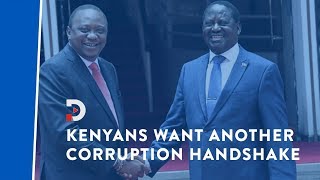 One year on since Uhuru-Raila handshake, Kenyans want a 'corruption handshake' too