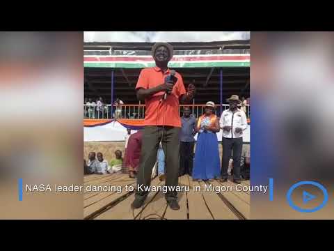 Raila dancing to Harmonize's tune Kwangwaru in Migori