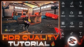 How To Increase Free Fire Video Quality 🤯 In Capcut || Free Fire HDR Quality Tutorial In Android 🔥