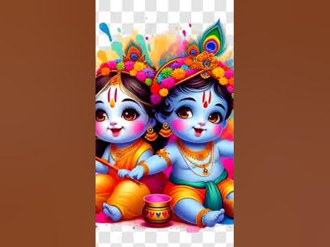 happy holi with radhe shyam