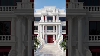 ❤️🤍 They Built a MASSIVE White & Red Luxury Mansion! 🏛️✨