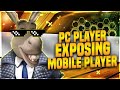 PC PLAYERS EXPOSING MOBILE PLAYERS😈GARENA FREE FIRE