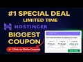Hostinger Coupon Code 2025 | free domain Latest