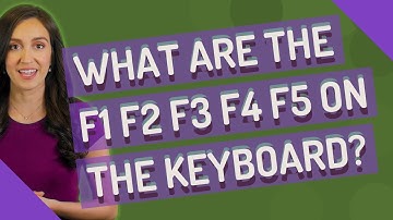 What are the f1 f2 f3 f4 f5 on the keyboard?