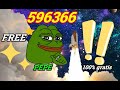 FAUCET DE PEPECOIN ESPETACULAR PAGANDO 596366 MIL PEPE FREE INSTANTANEAMENTE