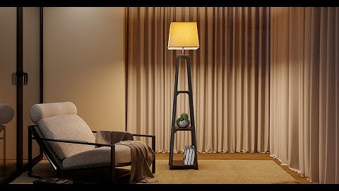 WAMPAT Shelf Floor Lamp Assembly Instructions W62P1301B W62P1302A