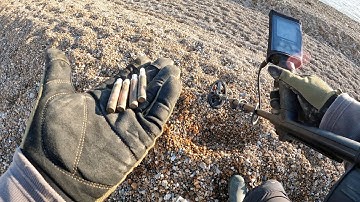 7. Metal Detecting along Folkestone Beach with the Nokta Makro Simplex