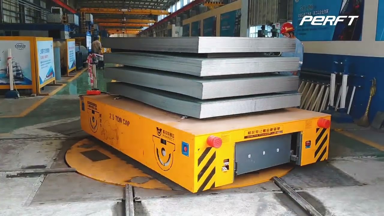 25T Battery-Powered Rail Cart + 30T Turntable - Total Solution