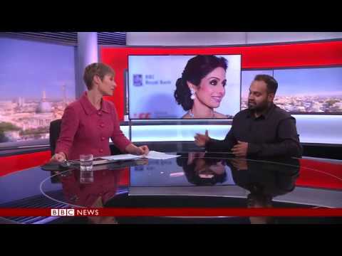 Sridevi Kapoor tribute on BBC News - February 2018