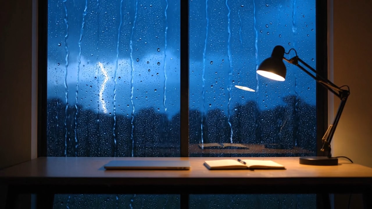 Rain White Noise for Focus, Work & Productivity