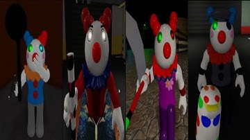 Evolution of Clowny 2 Normal & Reverse Jumpscare - Roblox Piggy RP