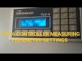 TUC6 CONTROLLER MEASURING PARAMETER, TRANSWEIGH TUC 6 CONTROLLER MEASURING SETTINGS ,TUC6 MEASURING