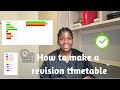 How to make a REVISION TIMETABLE for exams | simple &effective