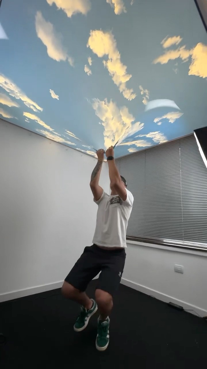#JasonDeruloTV // Sky Ceiling ? #GotPermissionToPost From IG @stretchceilingsupply #JalebiBaby