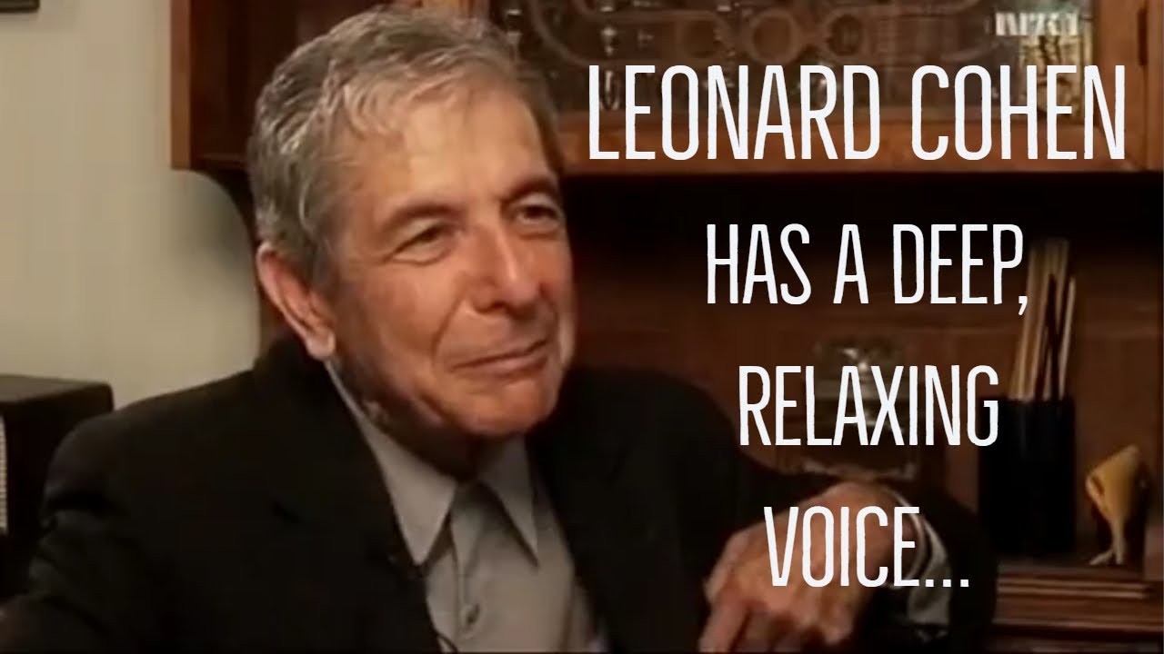 Непреднамеренный АСМР | Подборка интервью Леонарда Коэна с его глубоким расслабляющим голосом...
