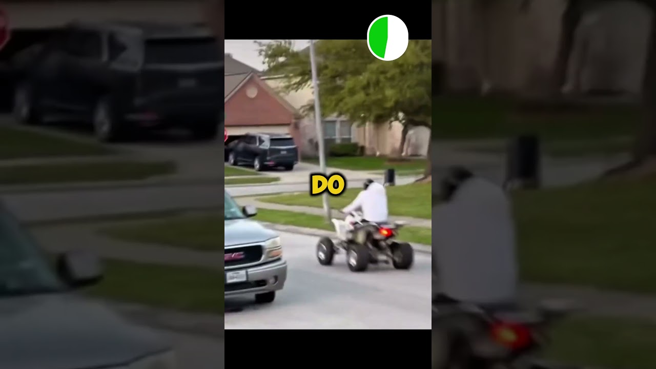 Quad-bike Was Getting Hunted Down By The Police 