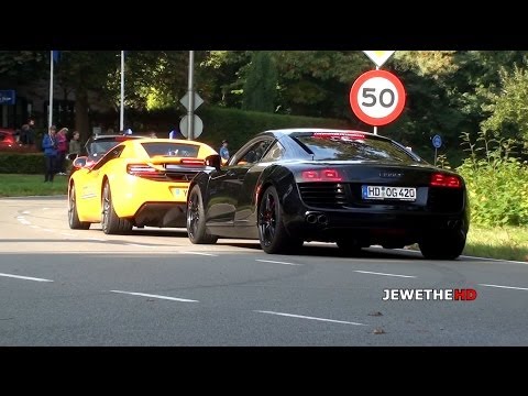 Audi R8 V8 & V10 LOUD Sounds! Accelerations & Revs! (1080p Full HD)