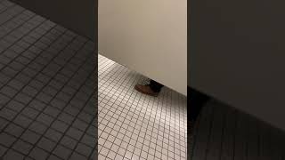 Guy making the biggest fart sounds while taking a dump.