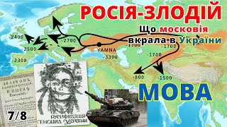 7/8 росія - країна злодій. Що московія вкрала в України. Мова