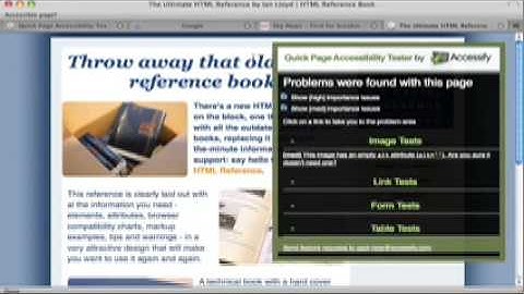 Quick Page Accessibility Tester - A How-to