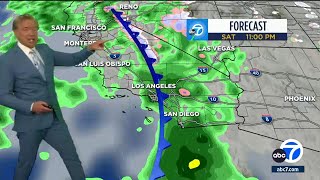 Several days of rain coming to SoCal