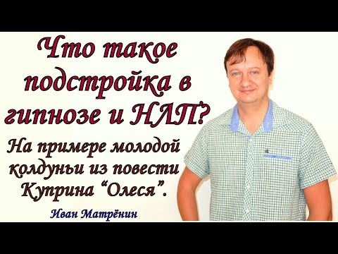 Что такое подстройка в гипнозе? Пример молодой колдуньи из повести Куприна «Олеся».