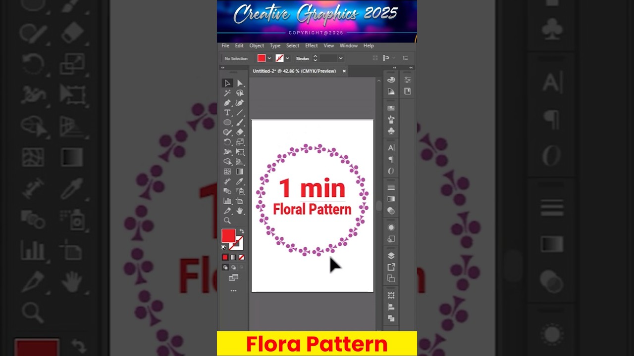 WOW! Flora Pattern in 1 minutes Tricks ! 