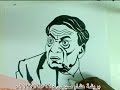 تعليم رسم الفنان عادل امام بطريقة التحبير