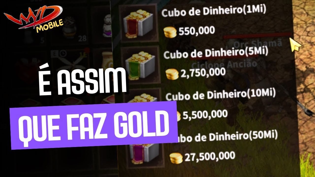 GOLD INFINITO NO WYD MOBILE? APRENDA ESSE MACETE