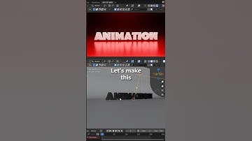 Stylized Text Transition in Blender | #blender3d #artofabhishorts #shorts #text #effects #particles