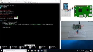 DHT11 Sensor Module with Raspberry Pi3 Temperature and Humidity