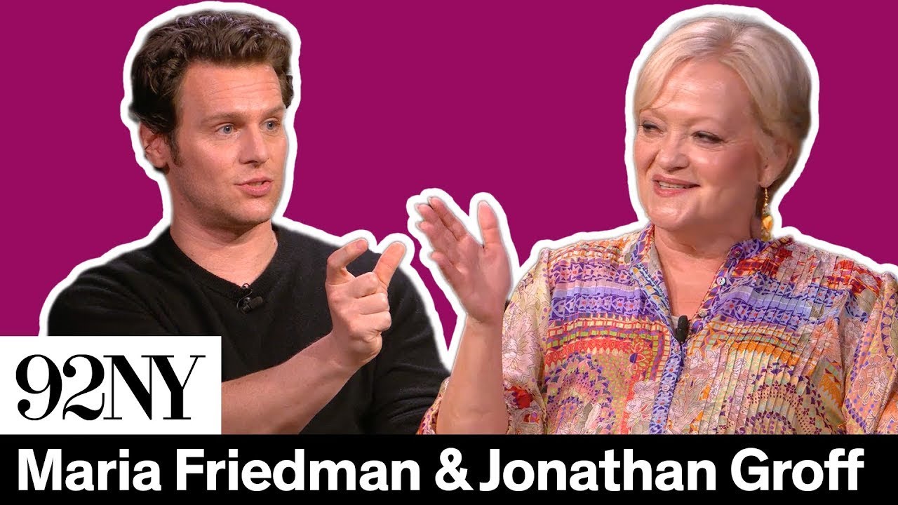 Merrily We Roll Along Director Maria Friedman with Jonathan Groff