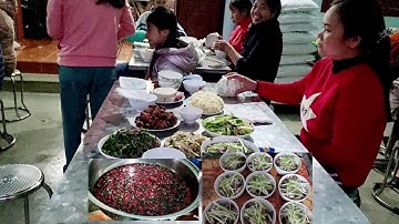 Tiết Canh lợn,ăn tiệc tất niên người miền núi #amthuctaybac #amthucmiennui #amthucvietnam #amthuc